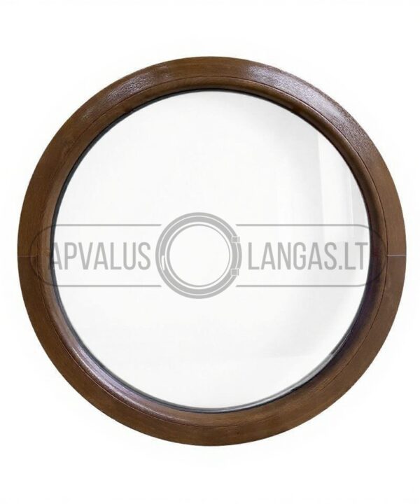 Apvalus nevarstomas langas su spalva