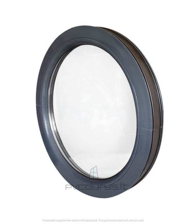 Apvalus langas dekoruotas fiksuotas