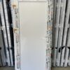 Plastikinės durys 89x198 su XPS užpildu, baltos, be stiklo