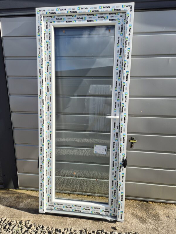 PVC durys pilno stiklo