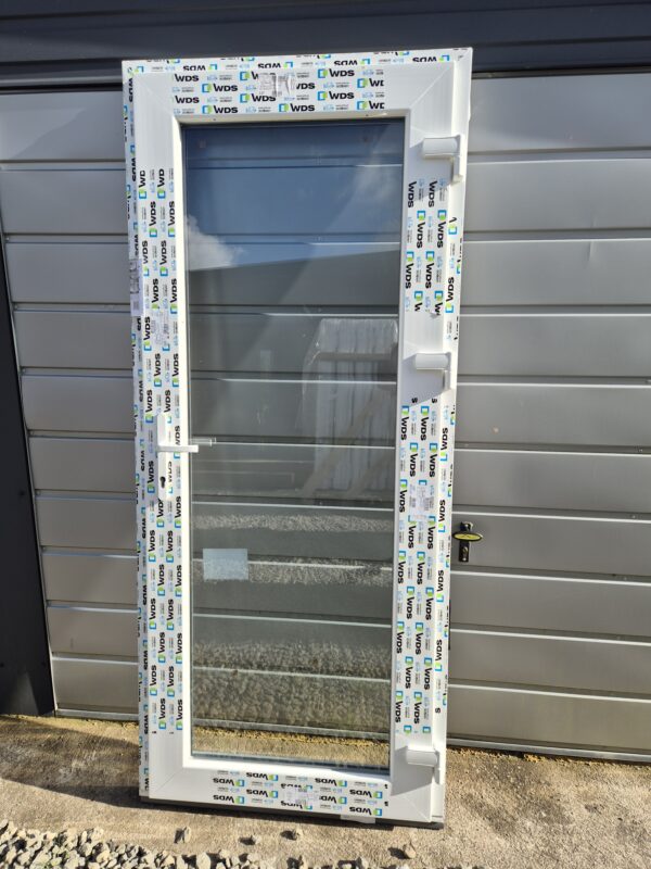 PVC durys pilno stiklo