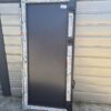 Plastikinės durys 98x210 su užpildu, spalva - antracitas