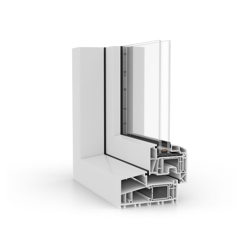 EkoSun Six NL 65 mm PVC profilio sistema